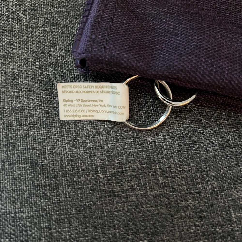 Kipling Purple Creativity Pouch - image 4